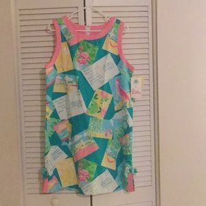 Lilly Pulitzer CL Shift Dress Boca Blue Postcards